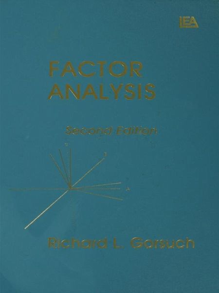Factor Analysis (eBook, PDF) Factor Analysis (eBook, PDF)