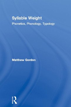 Syllable Weight (eBook, PDF) - Gordon, Matthew