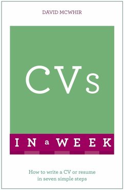 CVs In A Week (eBook, ePUB) - Mcwhir, David