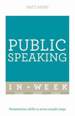Cover Public Speaking In A Week (eBook, ePUB)