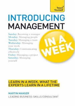 Introducing Management in a Week: Teach Yourself (eBook, ePUB) - Manser, Martin