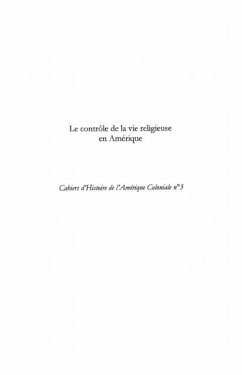 Le controle de la vie religieuse en Amerique (eBook, PDF) - Dirigac Par Bernard Grunberg