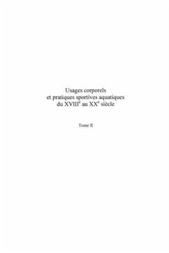 Cover Usages corporels et pratiques sportives aquatiques du xviii(deg) (eBook, PDF)