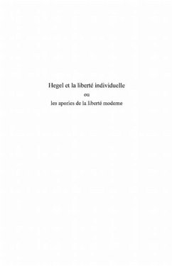 Hegel et la liberte individuelle (eBook, PDF) - Thamar Rossi Leidi