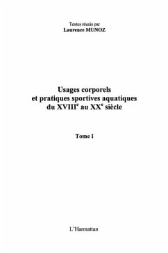 Cover Usages corporels et pratiques sportives aquatiques du xviii(deg) (eBook, PDF)