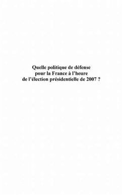 Quelle politique de defense pour france (eBook, PDF)