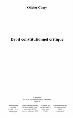 Cover Droit constitutionnel critique (eBook, PDF)