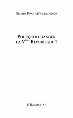Cover Pourquoi changer la 3eme republique (eBook, PDF)