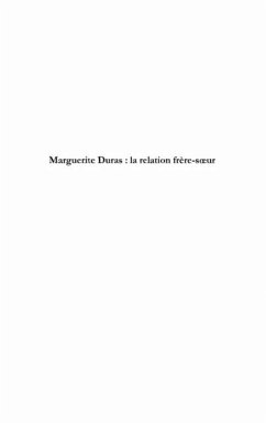 Marguerite duras. la relation frare soeur (eBook, PDF) - Fan Rong
