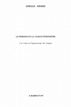 Cover Feminin et la langue etrangere (eBook, PDF)