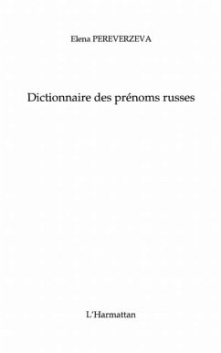 Dictionnaire des prenoms russes (eBook, PDF)