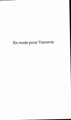 Cover En route pour varsovie (eBook, PDF)