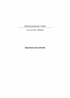 Sociologie de l'art opus no. 9-10 (eBook, PDF)