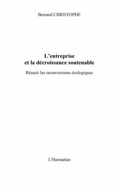 Entreprise et la decroissancesoutenable (eBook, PDF)