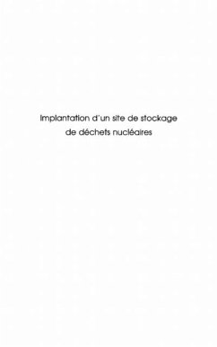 Implantation d'un site de stockage de de (eBook, PDF) - Stephanie Gatabin