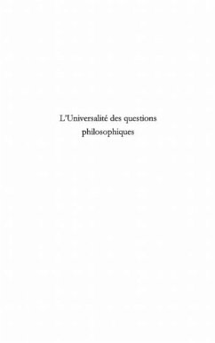 L'universalite des questions philosophiq (eBook, PDF) - Leon Mbou Yembi De Biborat