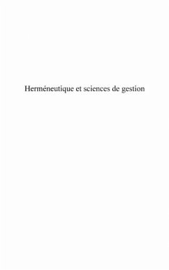 Hermeneutique et sciences de gestion (eBook, PDF)