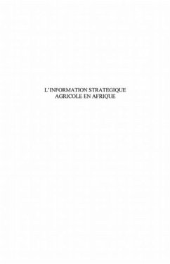 Information strategique agricole en afri (eBook, PDF)