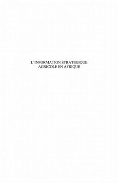 Information strategique agricole en afri (eBook, PDF) Information strategique agricole en afri (eBook, PDF)