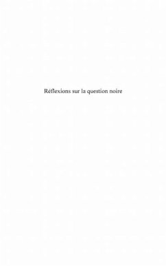 Reflexions sur la question noire - repon (eBook, PDF)