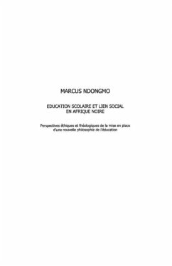 education scolaire et lien social en afr (eBook, PDF)