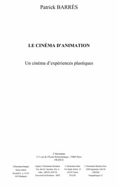 Cover Cinema d'animation: un cinema d'experiences plastiques (eBook, PDF)