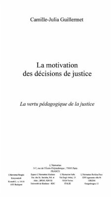 Motivation des decisions de justice (eBook, PDF)