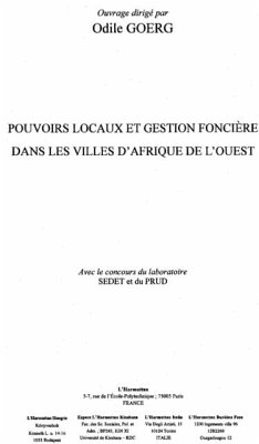 Pouvoirs locaux et gestion fonciere dans (eBook, PDF)