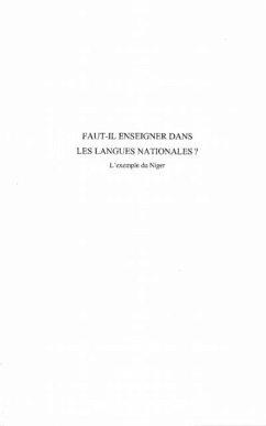 FAUT-IL ENSEIGNER DANS LES LANGUES NATIONALES? (eBook, PDF)