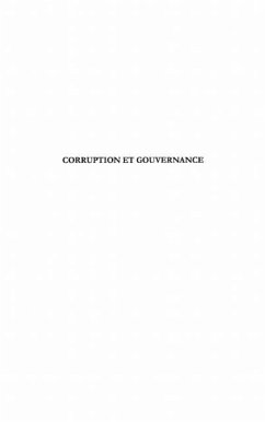 Corruption et gouvernance (eBook, PDF)