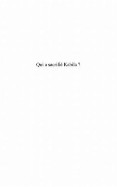 Qui a sacrifie Kabila? (eBook, PDF)