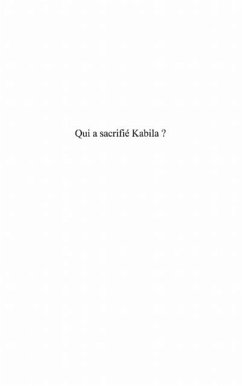 Cover Qui a sacrifie Kabila? (eBook, PDF)
