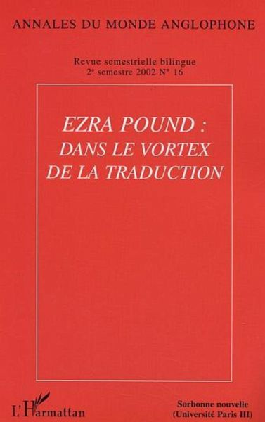 Ezra Pound : dans le vortex de la traduction (eBook, PDF) Ezra Pound : dans le vortex de la traduction (eBook, PDF)