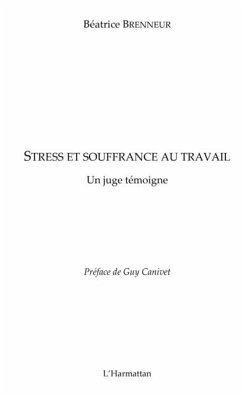 Cover Stress et souffrance au travail (eBook, PDF)