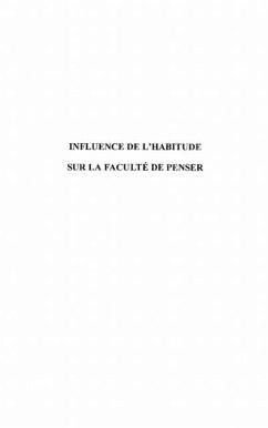 Cover Influence de l'habitude sur lafaculte d (eBook, PDF)