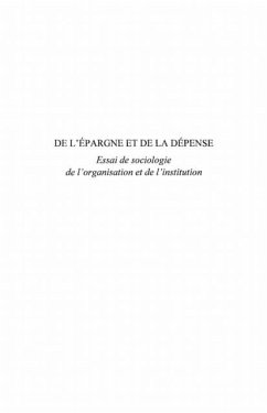 De l'epargne et de la depense - essai de sociologie (eBook, PDF)