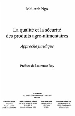 Qualite et la securite des produits agro (eBook, PDF)