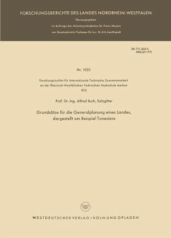 Cover Grundsätze für die Generalplanung eines Landes, dargestellt am Beispiel Tunesiens
