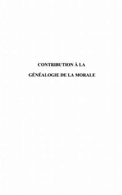 Contribution a la genealogie de la moral (eBook, PDF)