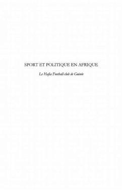 Cover Sport et politique en afrique - le hafia football-club de gu (eBook, PDF)