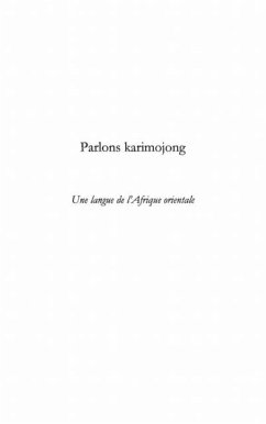 Parlons karimojong - une langue de l'afr (eBook, PDF)