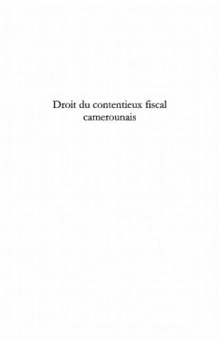 Cover Droit du contentieux fiscal camerounais (eBook, PDF)