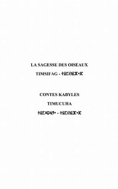 Cover Sagesse des oiseaux La-ContesKabyles (eBook, PDF)