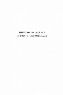 Situations d'urgence et droitsfondament (eBook, PDF) Situations d'urgence et droitsfondament (eBook, PDF)