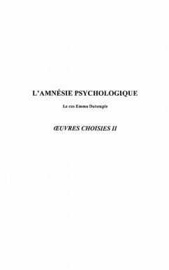 Amnesie psychologique l' (eBook, PDF) Amnesie psychologique l' (eBook, PDF)