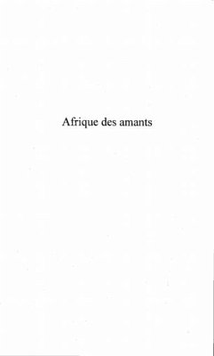Cover Afrique des amants (eBook, PDF)