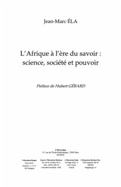 Afrique a l'ere du savoir (eBook, PDF) - Ela Jean-Marc