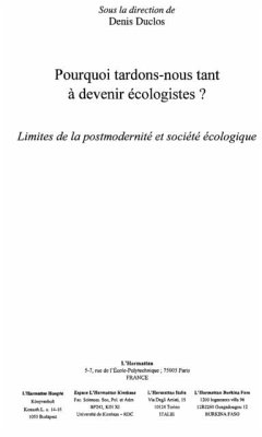 Cover Pourquoi tardons-nous tant a devenir eco (eBook, PDF)
