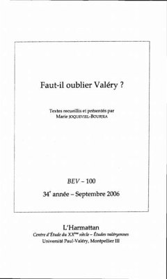 Etudes valeryennes : faut-il oublier val (eBook, PDF)