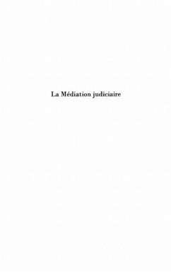 Cover Mediation judiciaire La (eBook, PDF)